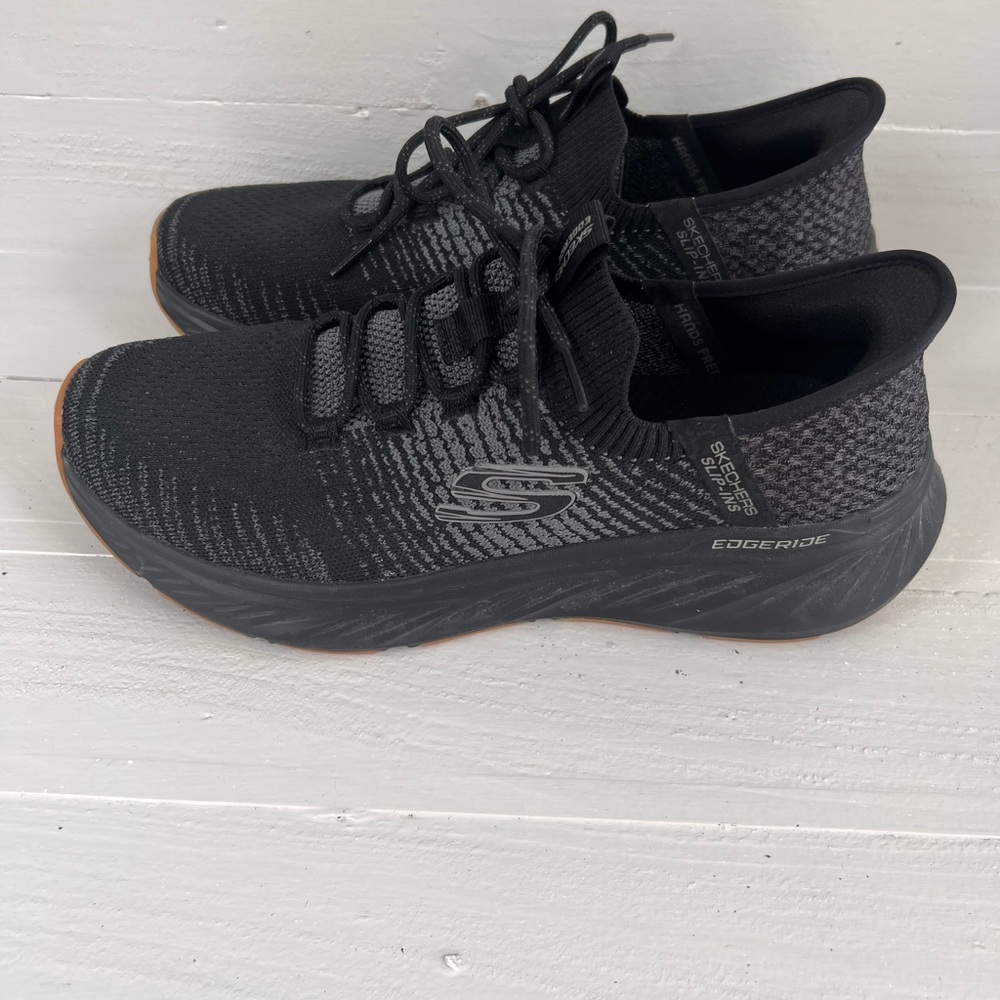 Skechers Shoes Men's 8.5 Black Slip Ins Casual Memory Foam Comfort 232932